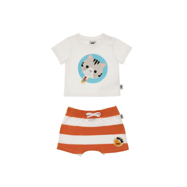 GCDS White & Orange Co-ord set