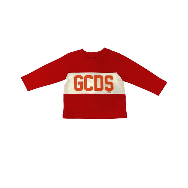 Red Logo Print Full Sleeve T-Shirt
