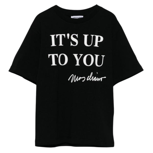 Unisex Black Cotton Half-Sleeves T-Shirt