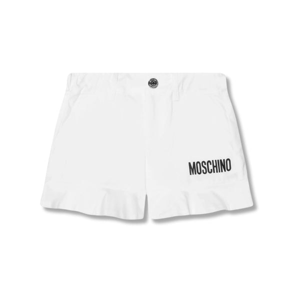 Baby Girls Logo Print Cotton Shorts