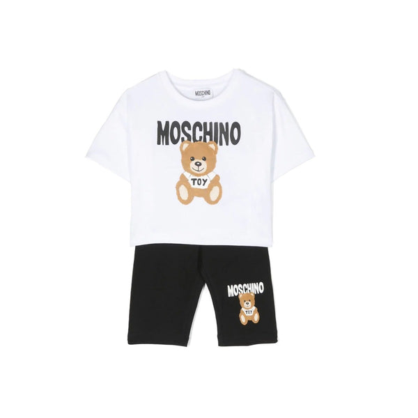 Teddy Logo Print Short Set For Girl