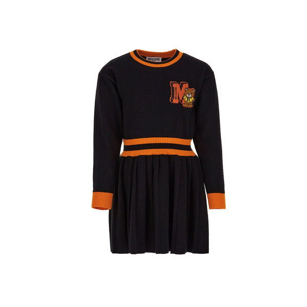 Teddy Bear Logo Full Sleeved Dress