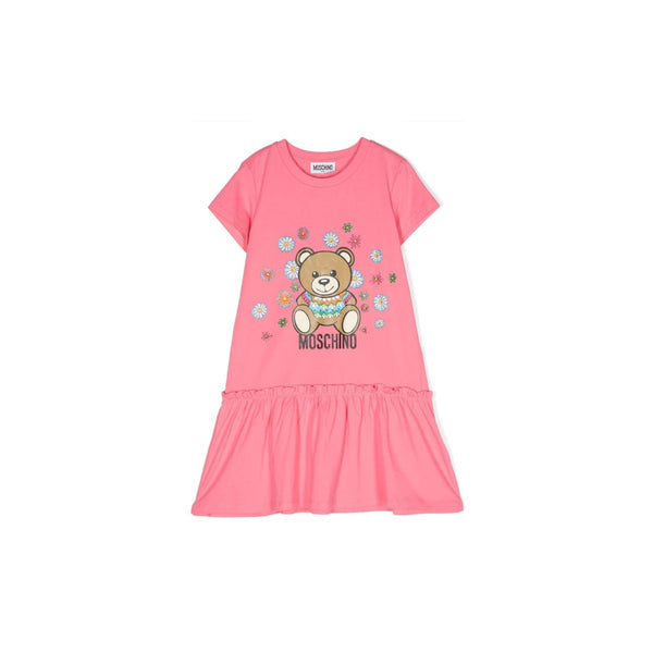 Girls Pink Logo Dress