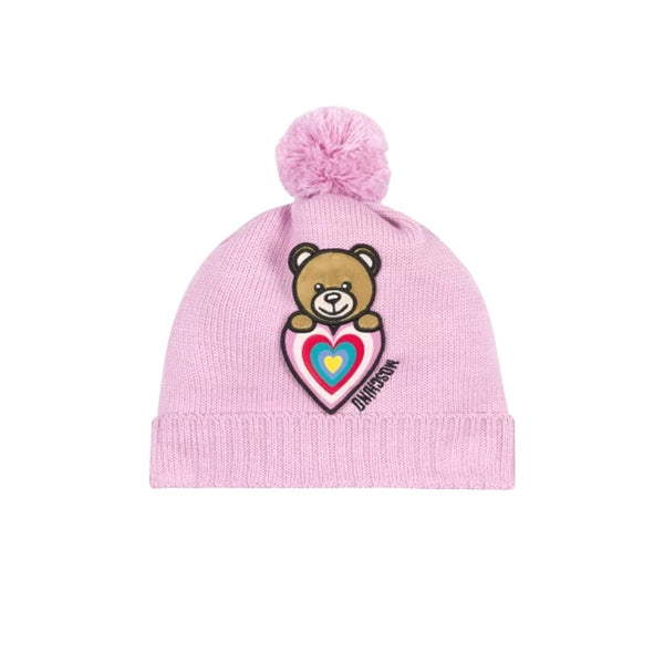 Pink Logo Pom-Pom Hat
