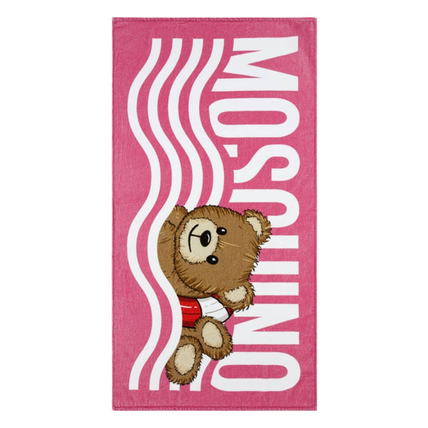 Girls Pink Cotton Beach Towel (140cm)