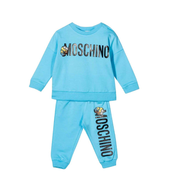Minion Logo Print Stretch Cotton Tracksuit