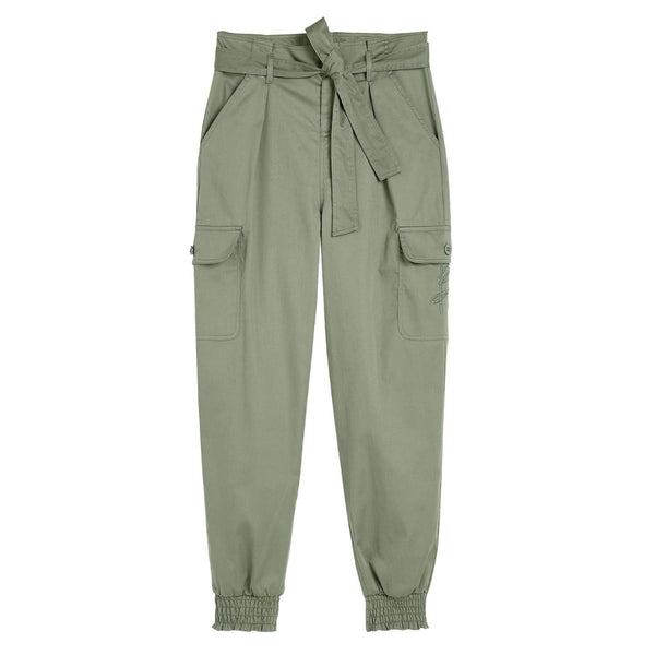 Girls Tie Waist Cargo Pants