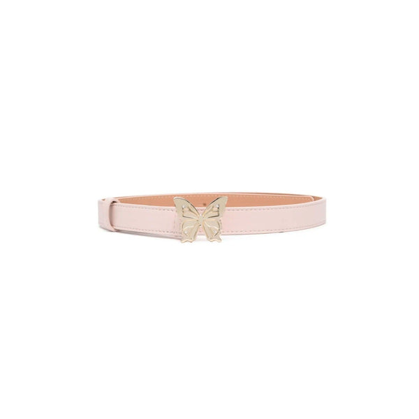 Girls Butterfly Buckle Leather Belt