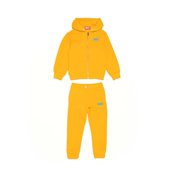 Yellow Logo Print Tracksuit