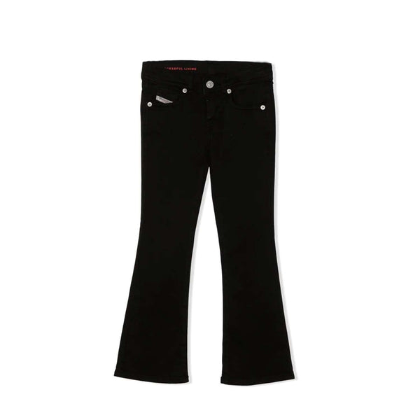 Diesel Logo Patch Bootcut Jeans