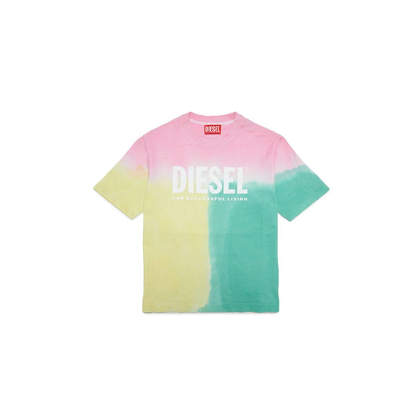 Jersey T-Shirt With Multicolor Allover
