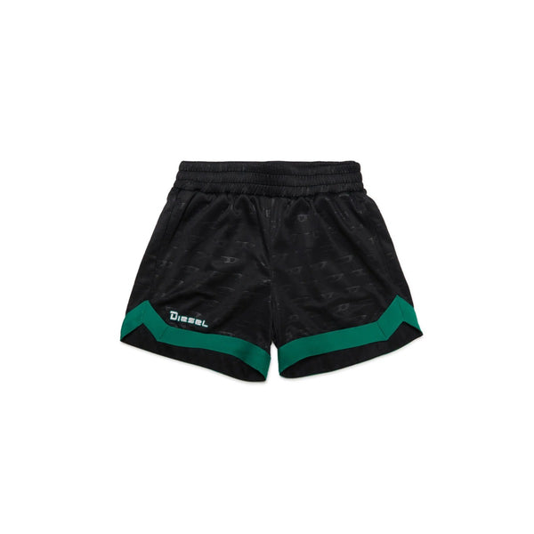 Black Allover Logo Basketball Shorts