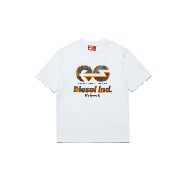 Boys White Jersey T-shirt With Graphics