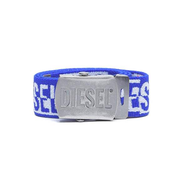 Boys Blue Logo-Print Strap Belt