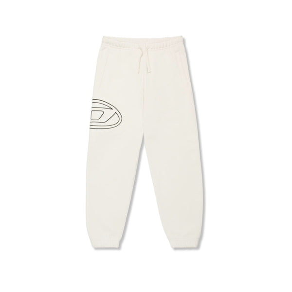 Boys Ivory Logo-Print Trousers
