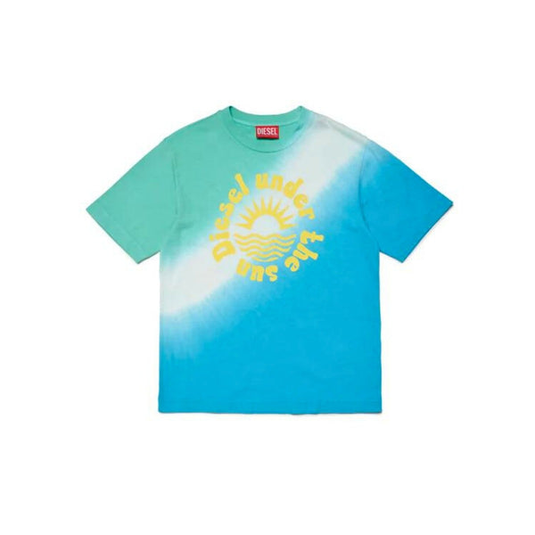 Boys Multicolor Dip Dye-Print T-shirt