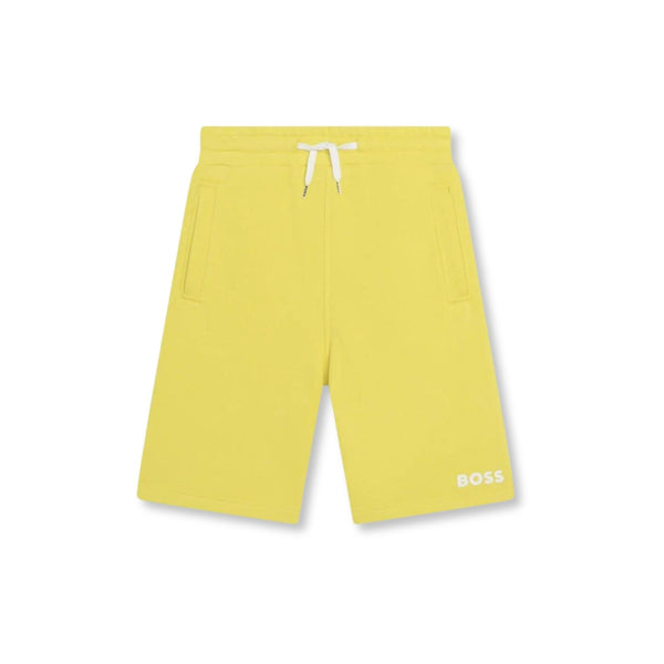 Boys Yellow Cotton Shorts