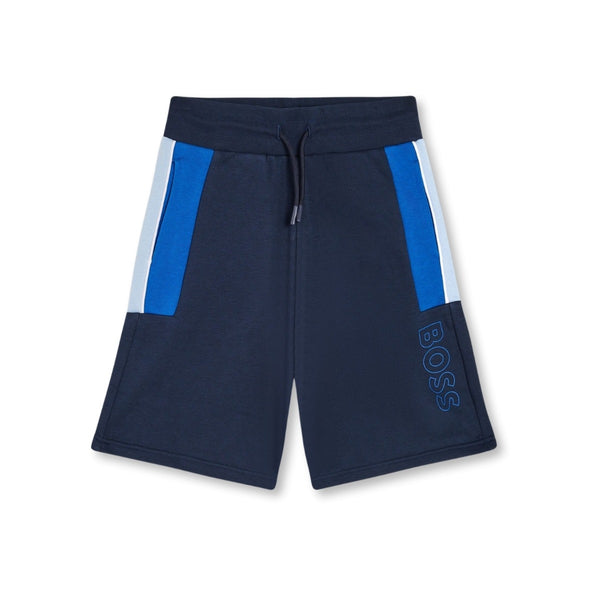 Boys Blue Drawstring Jersey Shorts