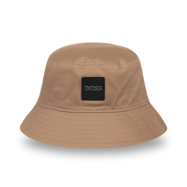 Dark Beige Cotton Bucket Hat