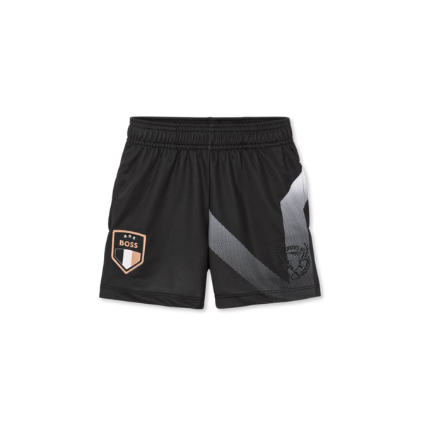 Boys Black Football Shorts