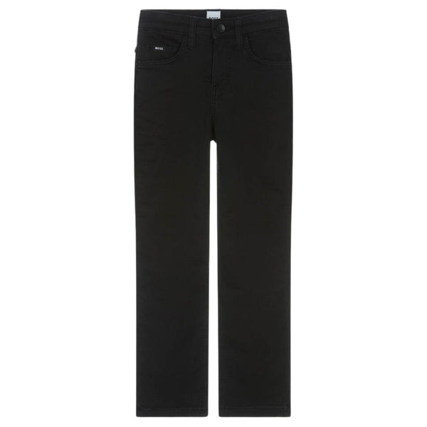 Boys Black Regular Fit Jeans