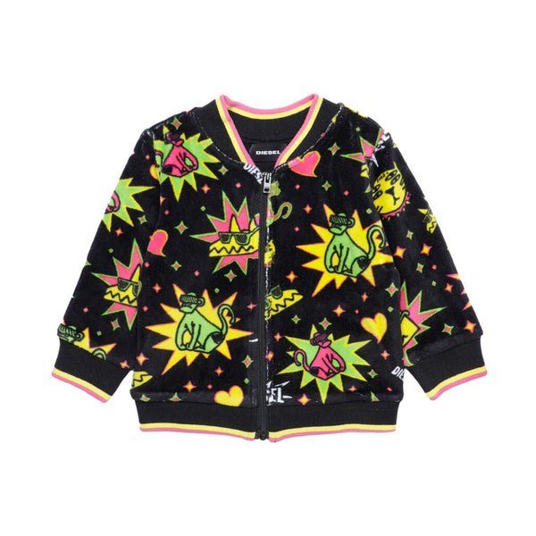 Baby Girs Chenille Zip-up Jacket