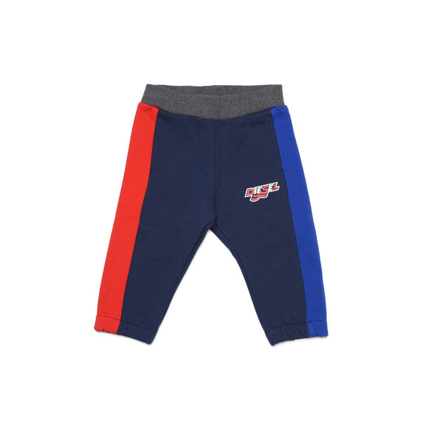 Blue Pants With Side Color Inserts