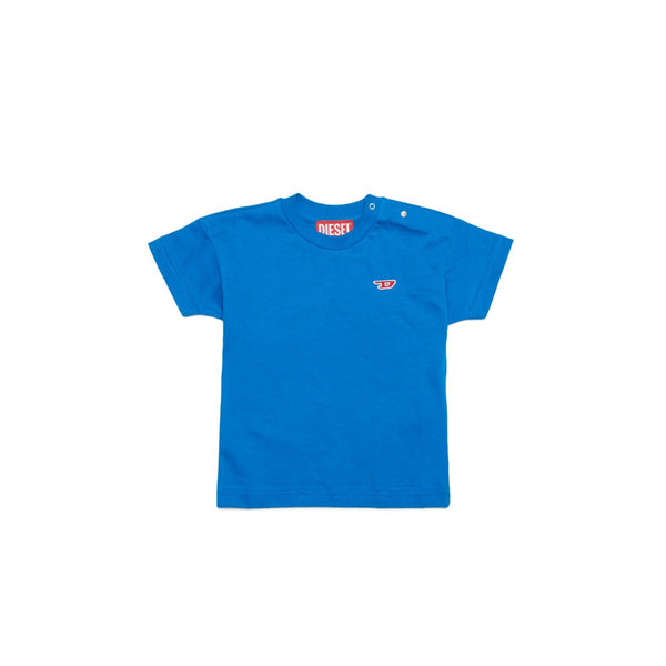 Blue Jersey T-Shirt With Logo D