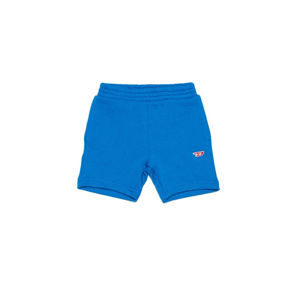 Blue Plush Shorts With D Logo