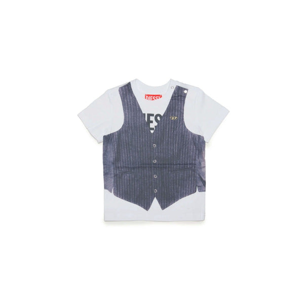 Jersey T-Shirt With Trompe L'Oeil Vest Effect