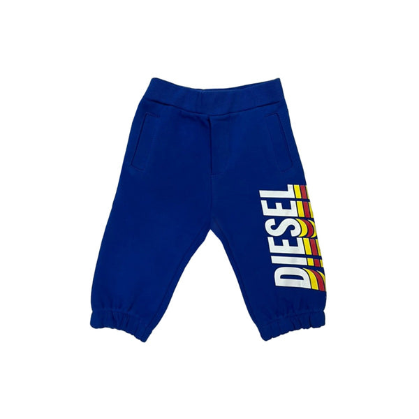 Baby Boys Blue Logo Print Jogger