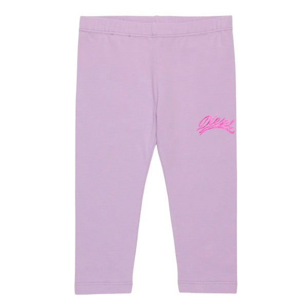 Baby Girls Purple Diesel Mylar Print Leggings