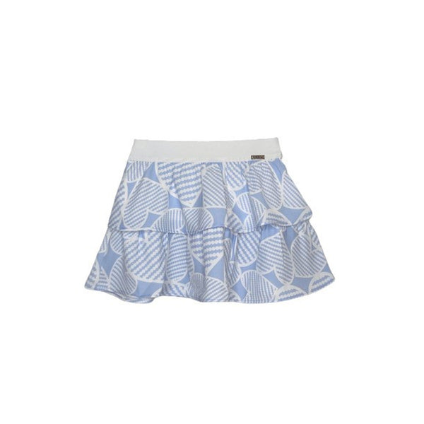 Girls Blue Polyester Skirt