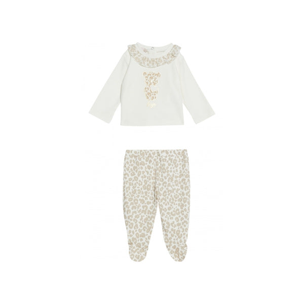 Girls White Leggings Set