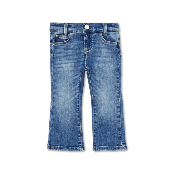 Baby Girls Denim Blue Stretch Jeans