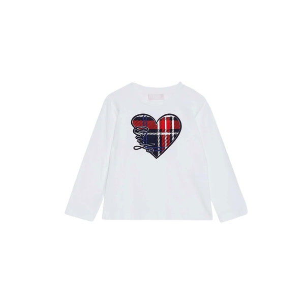 White Logo Full Sleeves T-Shirt