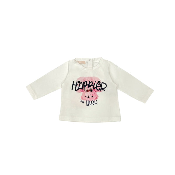 White Cute Teddy T-Shirt