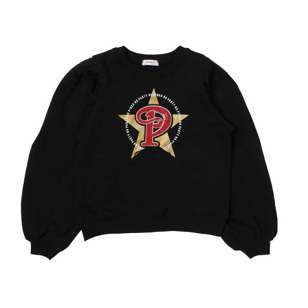 Girls Sequins Logo Patch Sweatshirt