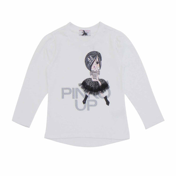 Baby Girls Pinko Up White T-shirt