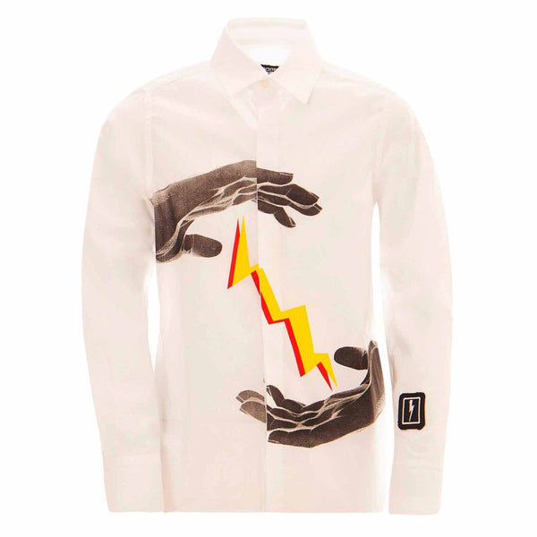 Boys Graphic Print Cotton Shirt
