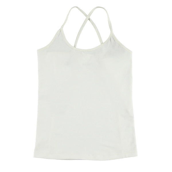 Girls Janis White Strap Top