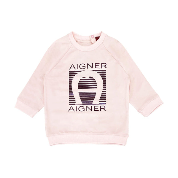 Girls Pink Logo Sweatshirt
