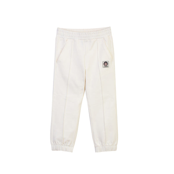 Baby Girls Ivory Elasticated Hem Logo Jogger
