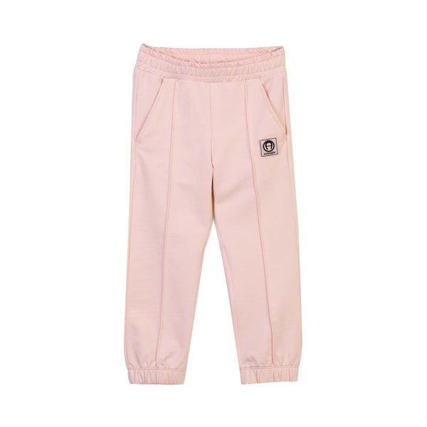 Baby Girls Pink Elasticated Hem Logo Jogger