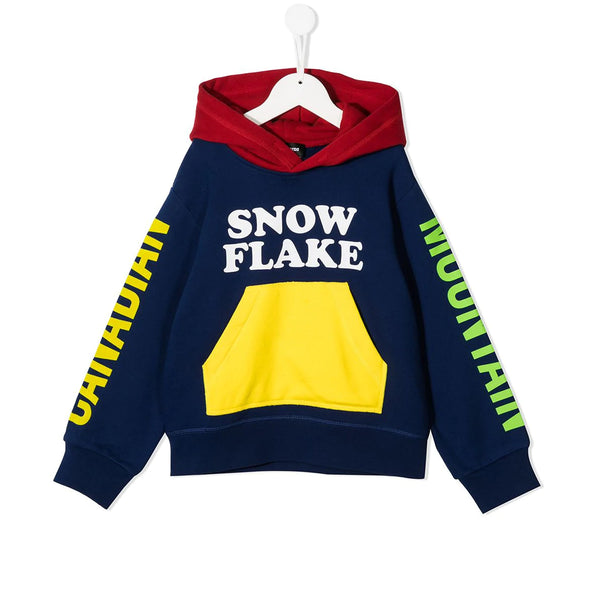 Colour-Block Logo Hoodie