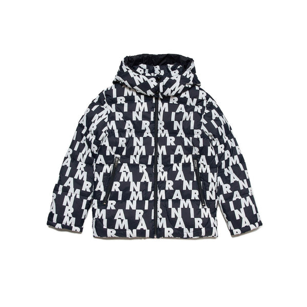 Kids Black Logo-Print Padded Jacket