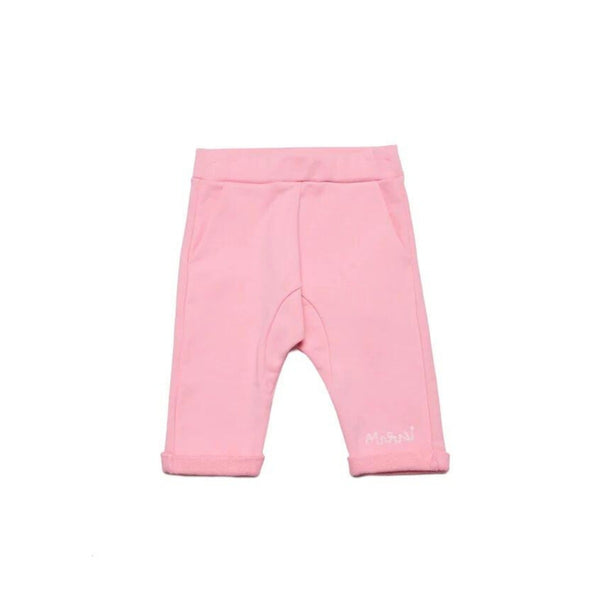 Baby Girls Pink Logo-Print Trouser