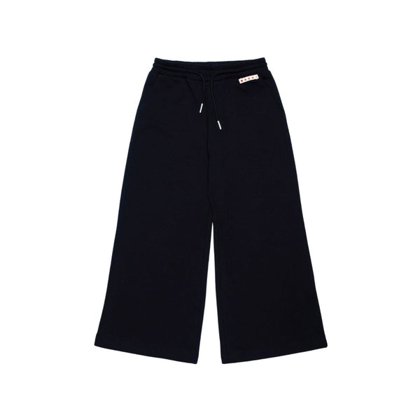 Girls Black Fleece Wide Trouser With Logo