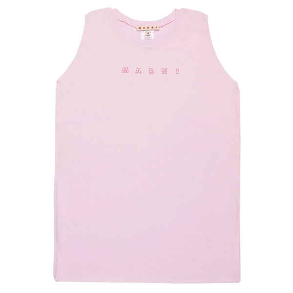 Girls Pink Sleeveless Cover-Up Dress