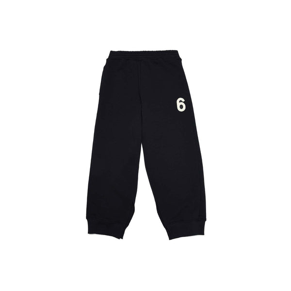Black fleece pants with vents